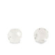 Zirkonia kralen Disc 2x3mm Transparent-off white